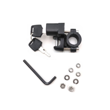 Universal Motorcycle Helmet Lock Aluminum Alloy Locks with Keys For 7/8" 22mm Handle Bar Motorbike D