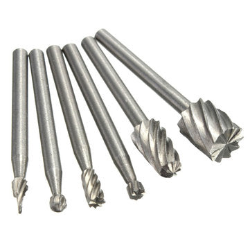 Drillpro Drill Carving Locator 4pcs 3mm Twist Drills and 6pcs Wood Milling Burrs For Rotary Tools