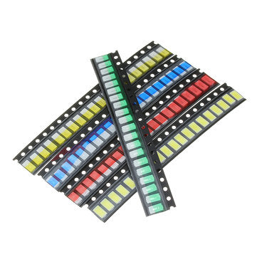 500Pcs 5 Colors 100 Each 5730 LED Diode Assortment SMD LED Diode Kit Green/RED/White/Blue/Yellow