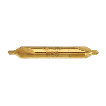 Drillpro 6pcs 1/1.5/2/2.5/3/5mm Center Drills 60 Degree HSS Titanium Coated Countersink Drill Bit