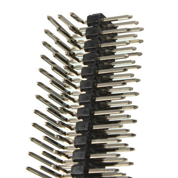 2Pcs 2.54mm 3x40P Male Pins Three Row Right Angle Pin Header
