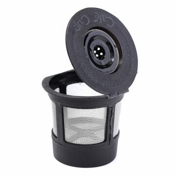 1Pcs Stainless Mesh Black Reusable Single Cup Keurig Solo Filter Pod K-Cup Coffee