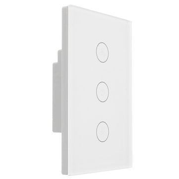 400W 10A WIFI Smart Wall Switch Ceiling Fan Controller Touch Panel Work with Alexa Google Home