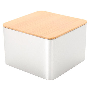 95*95*64mm Vintage Metal Bread Storage Bin Tea Cake Sugar Box Containers