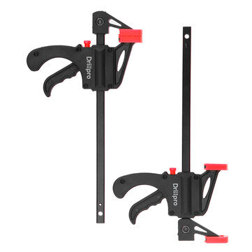 DrillPro 2 Pack 4 Inch Mini Nylon Fast F Clip Tool One Handed Quick Grip Bar Clamp Wood Fast Woodwor