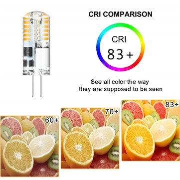 10PCS AC/DC12V 3W G4 48 LED Corn Bulb SMD3014 Warm White No Flicker Chandelier Light