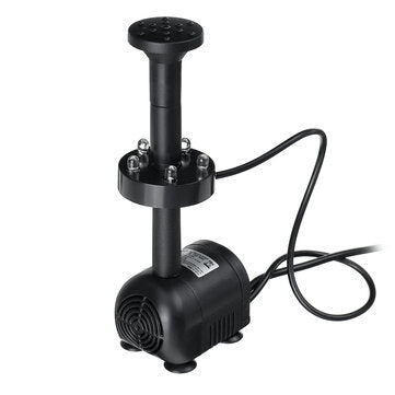 Solar Powered LED Colorful Light Fountain Water Pump Floating Garden Pond Pool Fish Bird Bath