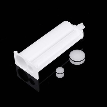 5Pcs/set 50ml 4:1 AB Glue Tube Dual Glue Cartridge Two Component Dispenser Tube with Mixing Tube Mix