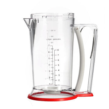 JIQI Cake Batter Cream Dispenser Dough Cupcake Muffin Pancake Separator Measuring Cup
