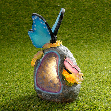 Outdoor Garden Solar Animal Butterfly LED Night Light Yard Figurine Lamps Pathway Decorations