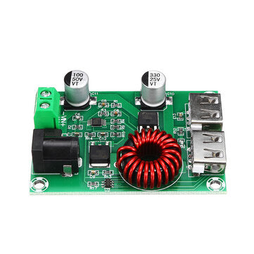XH-M224 Dual USB Output Step-down Module 5V 6A Voltage Regulator Module Dual 5V3A Rechargeable Micro