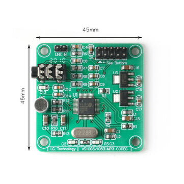 VS1053 Audio MP3 Player Module Audio Decoder Board Development Board Onboard Recording Function with