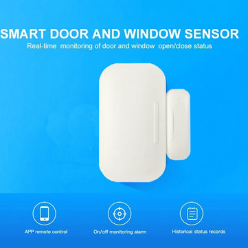 Smart Zig Bee Door Window Wireless Sensor Home Security Support Tuya Smart Life APP Work for Amazon
