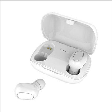 Bakeey L21 TWS Wireless Stereo bluetooth 5.0 HiFi Binaural Call Earbuds Earphone ... (COLOR.: WHITE)