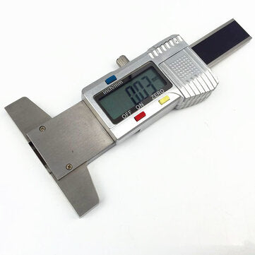 Digital Tread Depth Gauge 0-25mm LCD Stainless Steel Tyre Tread Depth Gauge Caliper Metric/inch Trea
