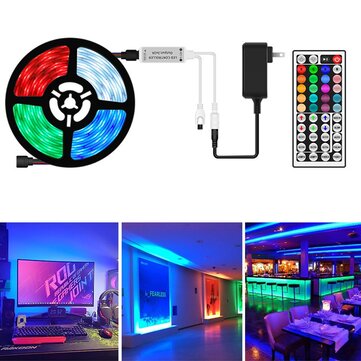 5050 RGB LED USB Remote Strip Light Color Changing Tape Cabinet Lamp... (LENGTH: 10M | PLUG: USPLUG)