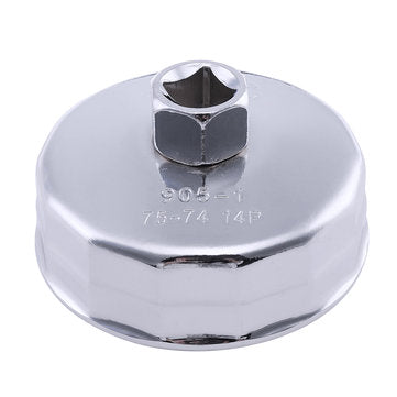 74mm 14 Flutes Oil Filter Socket Wrench Cup Cap Removal Tool for Audi Toyota VW