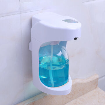 500ML Touchless Automatic Soap Dispenser Wall-mounted Foaming Liquid Dispenser Fo... (COLOR.: WHITE)