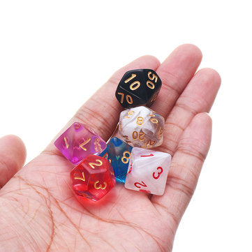 42Pcs Dice Set Polyhedral Dices Role Playing Game Gadget Dices