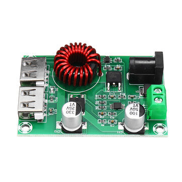 XH-M224 Dual USB Output Step-down Module 5V 6A Voltage Regulator Module Dual 5V3A Rechargeable Micro
