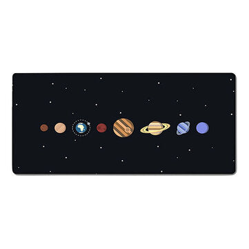 Planet Mouse Pad Large Size Anti-slip Stitched Edges Natural Rubber PC Gaming Keyboard Desk Mat for