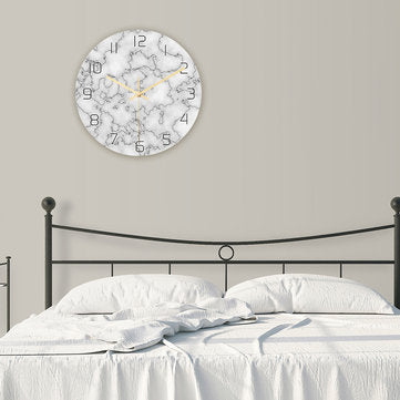 CC014 Creative Marble Pattern Wall Clock Mute Wall Clock Quartz Wall Clock For Home Office Decoratio