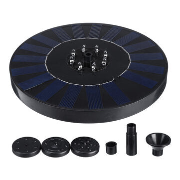 10V 180mm LED Colors Solar Fountain 2.4W 800mAh Solar Powered Fountain Pump Solar Bird Bath Fountain