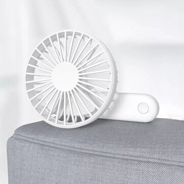 Qualitell 180 Foldable 3-Speeds USB Charging Portable Handheld Fan Intelligent Gear Memory Low Noi