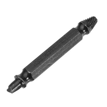 Drillpro 4pcs Nitride Double Side Damaged Screw Extractor Screw Remover