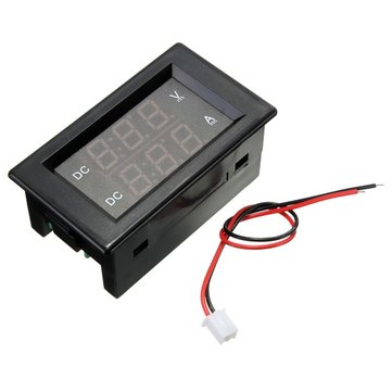 DANIU YB4835VA 0-100V 20A Double Display Volt Meterr Current Meter Digital LED