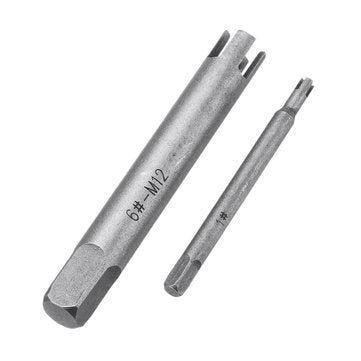Drillpro 6pcs M4-M12 Damaged Screw Extractor Alloy Screw Bolt Remover