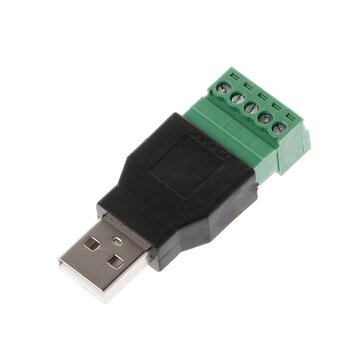 5 Pins USB Male Female to Screw Plug Jack Connector Terminal for LED S... (CONNECTOR: MALECONNECTOR)