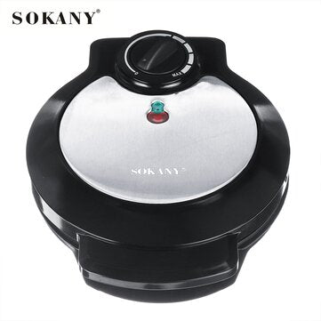 SOKANY Electric Waffle Maker 1200W Sandwich Cake Machine Baking Pan Non-stick for Kitchen