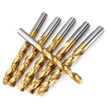 Drillpro 25Pcs Titanium Coated M42 Twist Drill Bit 8% High Cobalt HSS Drill Bit Set Industrial Grade