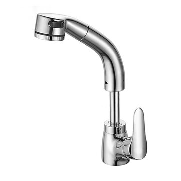 Zinc Alloy Pull Out Faucet Mixer Taps 360Swivel Spout Spray Kitchen Bathroom Sink Basin Brass Fauc