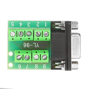 Female Head RS232 Turn Terminal Serial Port Adapter DB9 Terminal Connector