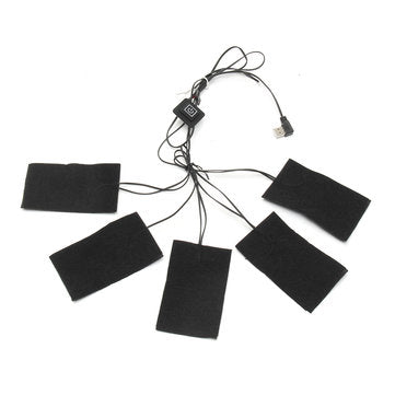 5pcs 65 Electric Heating Pad 3 Gear Adjusted DIY Thermal Vest Heated Clothes