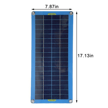 100W Polycrystalline Flexible Solar Panel Portable Multi-purpose Emergency Car Ship Camping Phone Ch