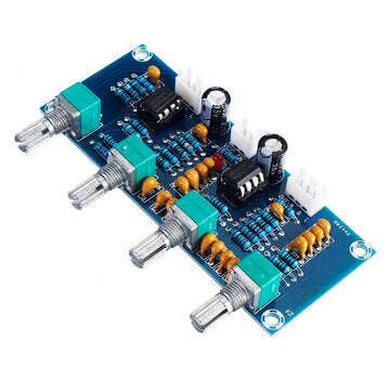XH-A901 NE5532 Tone Board Preamp Pre-amp with Treble Bass Volume Adjustment Pre-amplifier Tone Contr