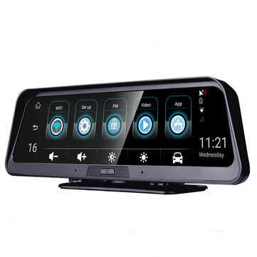 android E98 10 Inch Car DVR 4G ADAS Dash Camera Rearview Mirror Camera GPS WiFi Parking Monitor Reco