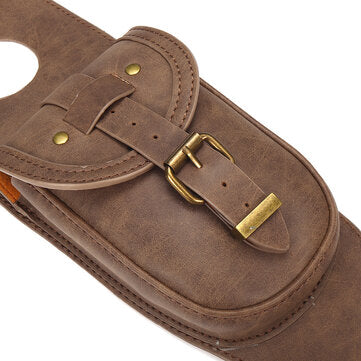 Universal Motorcycle Oil Gas Tank Cover Panel Tool Phone Bag Strings PU Leather Panel Bag