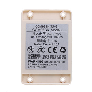 Waterproof PWM DC Motor Speed Governor High Power DC Controller 12V 24V 36V 48V 20A