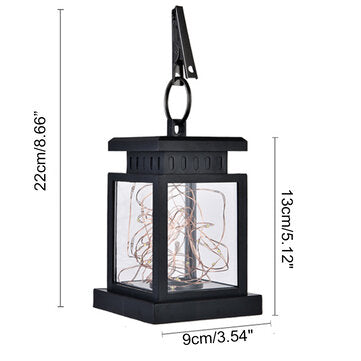 Solar Lantern Light LED Yard Outdoor Patio Garden Landscape Lamp IP65 Waterproof
