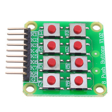 10pcs Micro Switch 2x4 Matrix Keyboard 8 Bit Keyboard External Keyboard Expansion Board Module Geekc