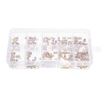 Suleve MXBN1 200Pcs M2/M2.5/M3 Knurled Brass Threaded Insert Nut Female Thread Embedment Nuts Ass