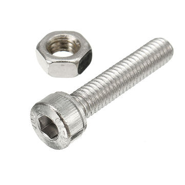 Suleve M4SH1 M4 Stainless Steel Hex Socket Cap Head Screws Bolts Nuts Assortment Kit 250Pcs