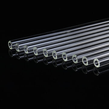 10Pcs 250mm OD 10mm 1mm Thick Wall Borosilicate Glass Blowing Lab Tube