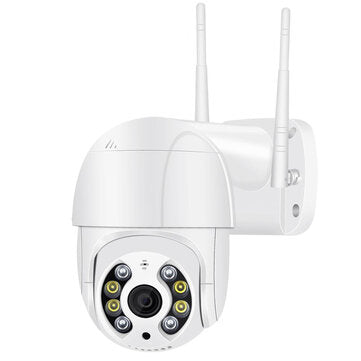 BESDER 3 Megapixel 8 LEDs Smart WIFI Speed Dome Camera 4x PTZ 1080P Color Night Vi... (PLUG: USPLUG)