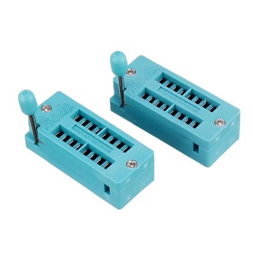 10Pcs IC Lock Seat Zif Socket Test Universal zif Sockets 16Pin