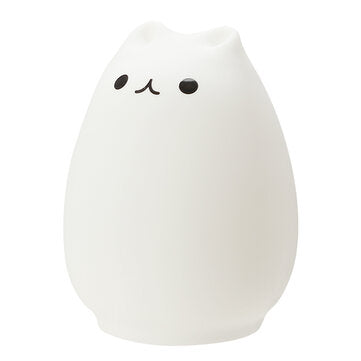 Rechargeable Color Changeable Silicone LED Sensitive Tap Control Night Light for Home